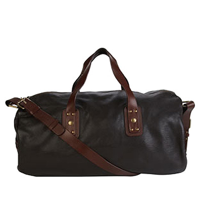 Brown Leather Gym Bag