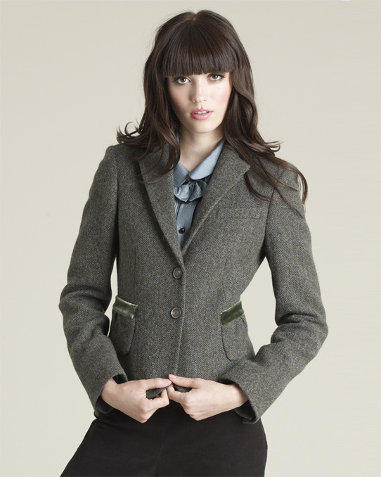 Wool Herringbone Jacket