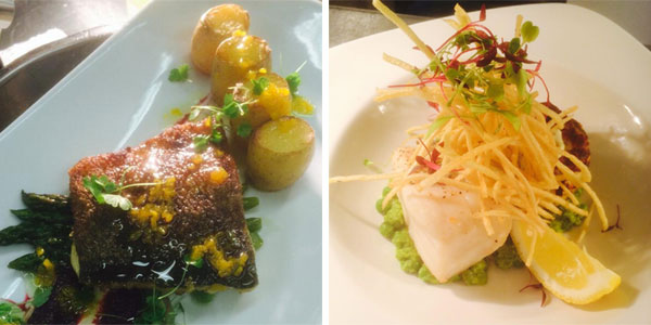 Oscars Cowbridge Cod dishes